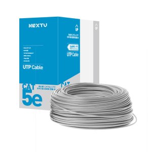 [이지넷유비쿼터스] 케스롤 CAT5e UTP 케이블 랜선 제작 롤 드럼박스 100M 그레이 UTP5100 GRAY