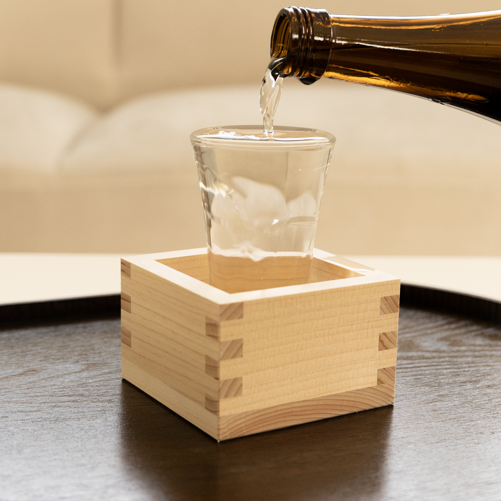 일본 사케잔 세트 히노끼 마쓰잔