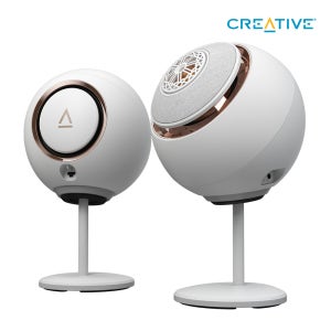Creative PEBBLE NOVA (화이트) 코엑셜 드라이버 RGB 2채널 스피커