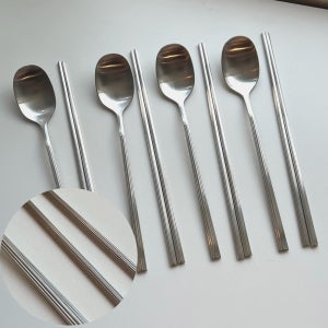 SMF 국산스텐 304 그로그랑 4인수저세트