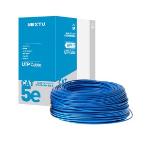 [이지넷유비쿼터스] 케스롤 CAT5e UTP 케이블 랜선 제작 롤 드럼박스 100M 블루 UTP5100 BLUE