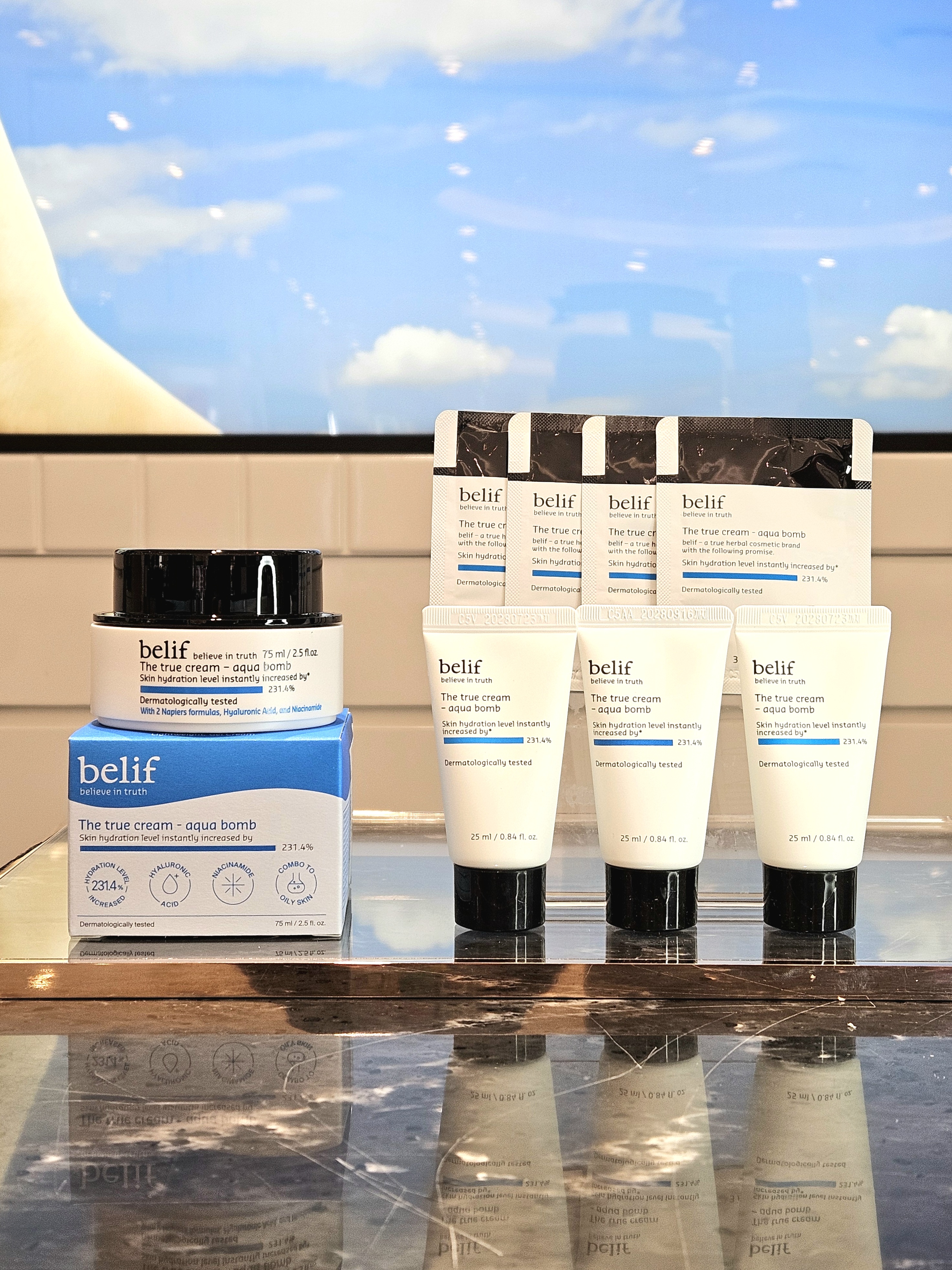 [대용량 한정판] 롯데대구 빌리프 더트루크림-아쿠아밤 수분크림75ml+87ml