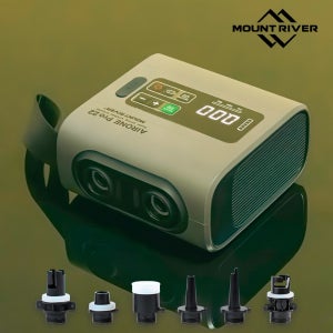 마운트리버 에어원 프로22 고출력 에어 펌프 에어 텐트 매트 보트용