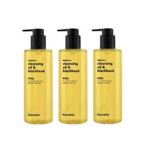 한스킨 딥 클렌징오일 블랙헤드제거 PHA 200ml 1+1+1