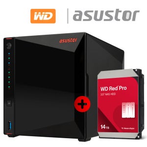 아수스토어 NIMBUSTOR 2 Gen2 AS5404T 14TB (WD Red Pro 14TB X 1개) 기초셋팅 원격지원 대원씨티에스