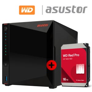 아수스토어 NIMBUSTOR 2 Gen2 AS5404T 16TB (WD Red Pro 16TB X 1개) 기초셋팅 원격지원 대원씨티에스