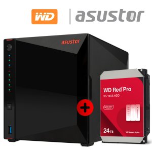 아수스토어 NIMBUSTOR 2 Gen2 AS5404T 24TB (WD Red Pro 24TB X 1개) 기초셋팅 원격지원 대원씨티에스