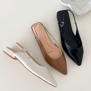 스틸레토 빅사이즈 발편한 플랫슈즈