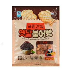 대림선 국민간식 옛날 팥붕어빵 800g x 12개
