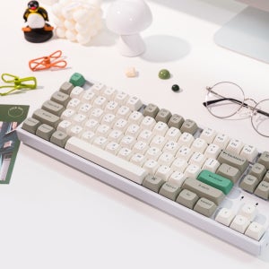 키크론 K8 PRO MAX 무선 텐키리스 기계식키보드 사무용 쉘 화이트, 저소음 화이트축