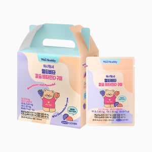 삼진제약 위시헬씨 멀티비타 칼슘 비타민D 구미(포도,복숭아맛) 5포, 1개