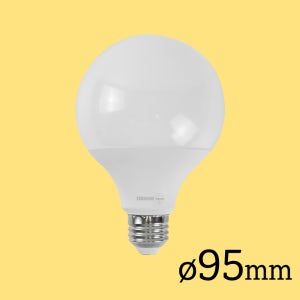 숏넥 볼구 95mm 오스람 e26 플리커프리 led 전구 12W, 전구색, 20개