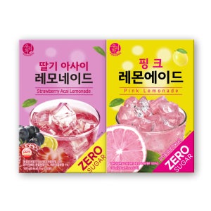 송원 우리차 제로슈가 딸기아사이레모네이드 20T+핑크레몬에이드 20T