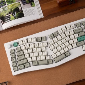 키크론 V10 PRO MAX 무선 블루투스 인체공학 기계식 키보드 쉘 화이트, 저소음 적축