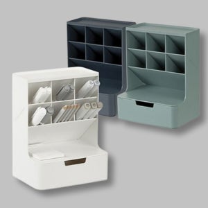 하이브 데스크 오거나이저 소품정리 화장대 책상 파츠 화장품 필기구 정리 심플 모던 정리함