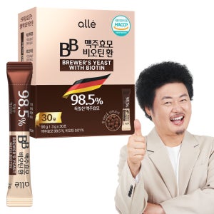 알레 맥주효모 맥주효모 환 비오틴 독일산 HACCP 30포, 1개