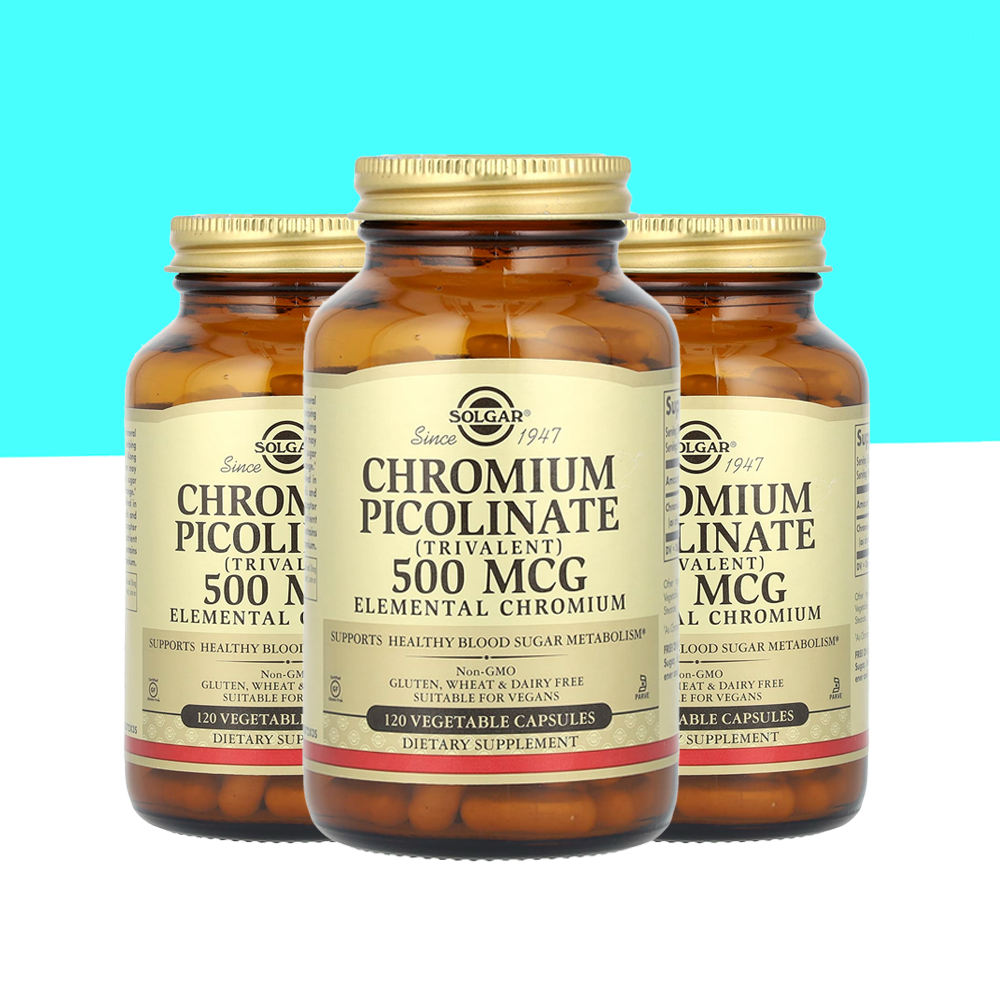 솔가 <b>크로뮴 피콜리네이트 500mcg</b> 120 베지 캡슐 3개