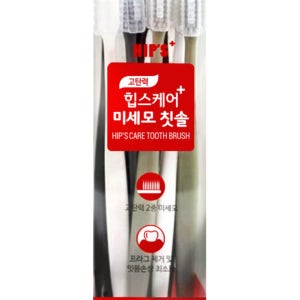 [고탄력 2중 미세모] 힙스 케어 미세모 칫솔 8개입, 1개