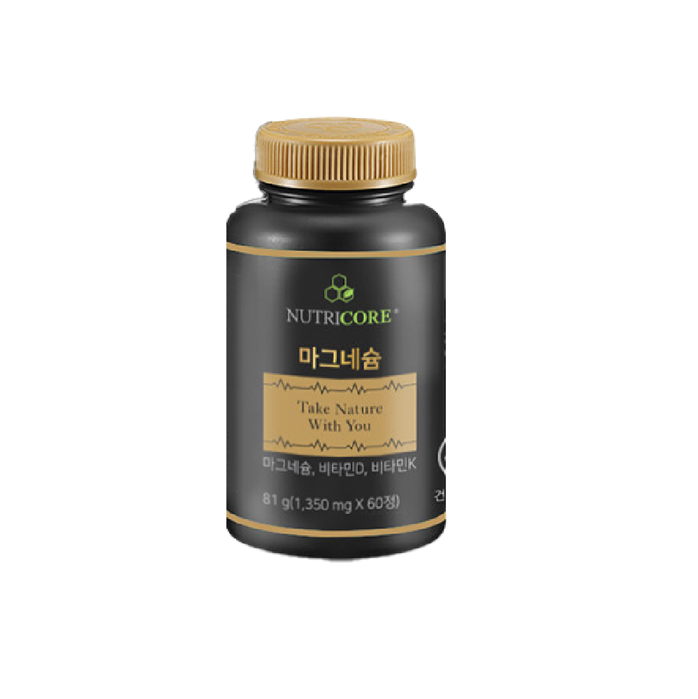 뉴트리코어 WCS 쌀마그네슘 영양제 보충제 60정 1개