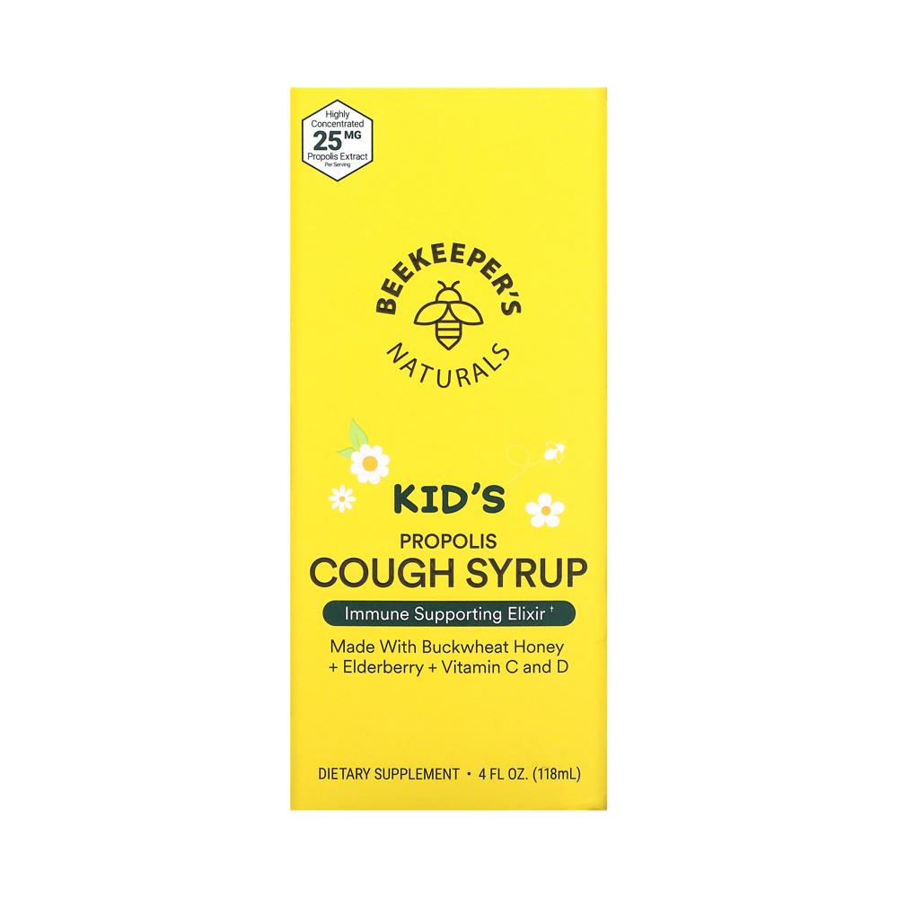 Beekeeper’s <b>Naturals 키즈</b> 프로폴리스 코프 시럽 118 ml