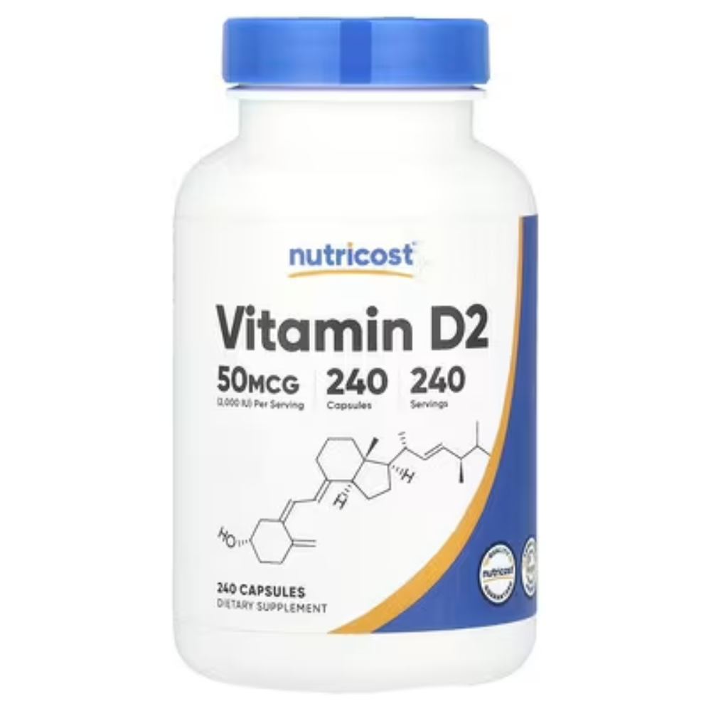 뉴트리코스트 <b>비타민D2</b> 50mcg 2000IU 240캡슐