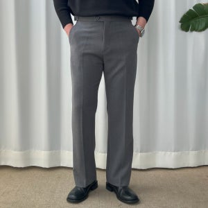 반타 p73 구김없는 남자 정장바지 세미 와이드 슬랙스 코디