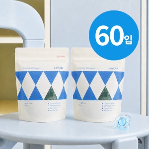 [슈퍼적립] 라브아 비건인증 고농축 캡슐세제 코스트코 중성 저자극 60개입, 아이리스피오니, 1개