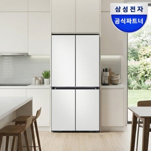 [최대혜택가215만] 삼성 비스포크 Ai 키친핏 냉장고 4도어 RM70F63R2A 코타화이트