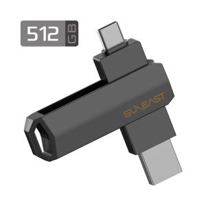 선이스트 리볼브 R10 포터블 SSD 512 GB 듀얼 드라이브 1050 MB/s