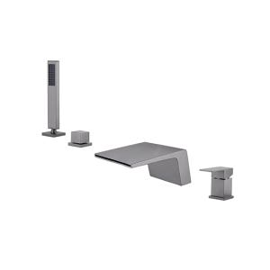 ST-04042DG 다크그레이 메탈그레이 건그레이 4홀 폭포 욕조 샤워 수전