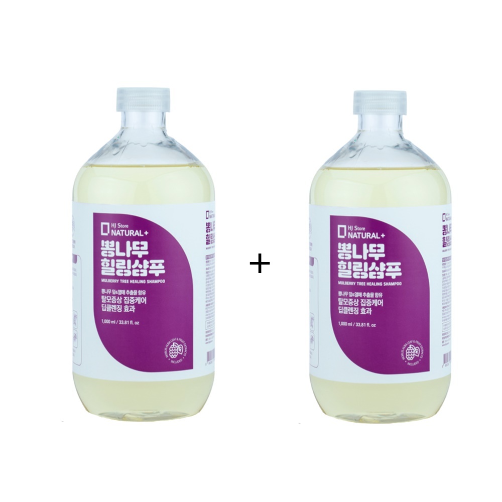 <b>내추럴 플러스</b> 뽕나무 힐링 샴푸 1,000ml 1+1