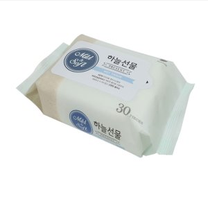 국내생산 물티슈 휴대 리필형 여행용티슈, 1개, 30매, 120g