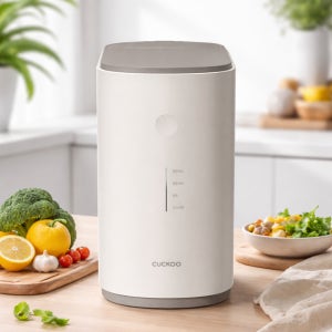 쿠쿠 건조분쇄형 에코웨일 2L 음식물처리기 그레이스화이트 CFD-ENL201DCGW 쿠쿠 직접생산