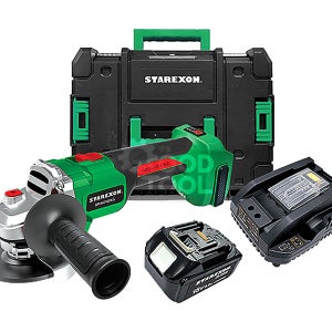 강력 무선 전동 그라인더 충전 그라인더 SR-AG100XG-S 18V 6.0Ah 풀 세트