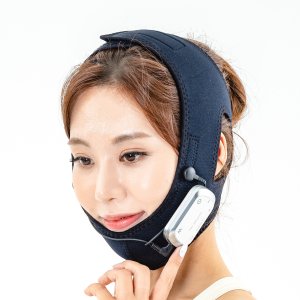 약손드림 저주파 마사지기 얼굴 턱관절 EMS 안마기 얼굴 보호대 밴드 리프팅