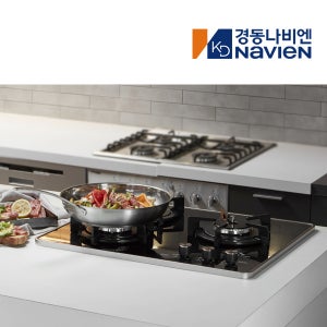경동 나비엔매직 3구 빌트인 가스쿡탑 매립형 레인지 AC코드식 560 x 480 GRB6203 LNG 블랙