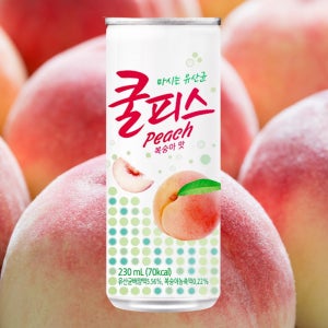 쿨피스 복숭아 230ml 30캔 음료수 캔음료