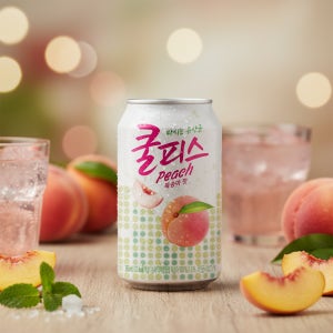 동원 쿨피스 복숭아 350ml 24캔 음료수 캔음료 뚱캔 쿨피스캔