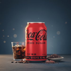 코카콜라 제로 업소용 355ml 24캔 음료수 뚱캔 캔음료 탄산음료