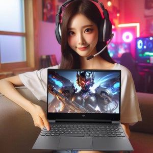 (체감가 1.3.5.만) HP 빅터스 15-fb3001AX - R9 8945HS RAM 16GB SSD 512GB FD 고사양 가성비 게이밍 노트북