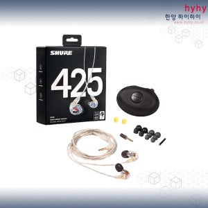 SHURE 슈어 인이어 모니터링 이어폰 SE425 클리어