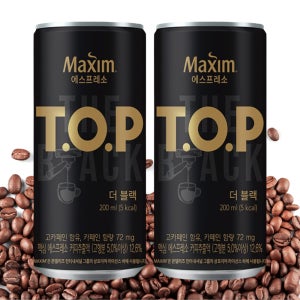 동서식품 맥심 티오피 더블랙 200ml 72캔 캔커피 음료수 편의점 미니캔
