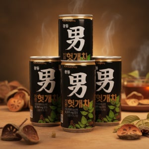 광동 헛개차 업소용 175ml 90캔 미니캔 헛개수 업소용 음료수 진한 남헛개차