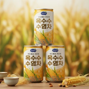 참맑은 옥수수수염차 175ml 90캔 음료수 캔음료 미니캔 업소용 소캔