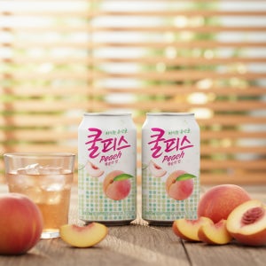 동원 쿨피스 복숭아 350ml 48캔 음료수 캔음료 뚱캔 쿨피스캔