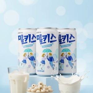 롯데 밀키스 190ml 90캔 탄산음료 음료수 미니캔 업소용 소캔 캔음료