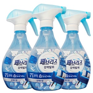 페브리즈 강력탈취 섬유탈취제 상쾌한향 용기 370mlX3개
