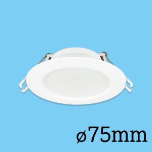 (3인치) 오스람 LED 슬림 다운라이트 플리커프리 75mm, 8W, 주광색