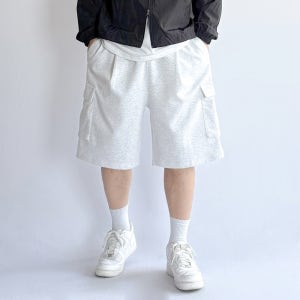 남자 버뮤다 하프 팬츠 7부 카고 면 밴딩 벌룬 반바지