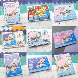 부산 마그넷 마그네틱 자석 국내 여행 굿즈 기념품 감천마을 자갈치시장 광안리 영도등대